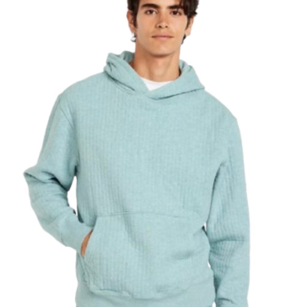 Old Navy Essential Quilted Fleece Hoodie Size M. NWT (MS038)